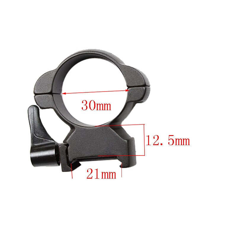 Move tactical Weaver Mount ring Quick Release Cantilever 21mm picatinny Rails High Medium Low style QD steel scope mount ring