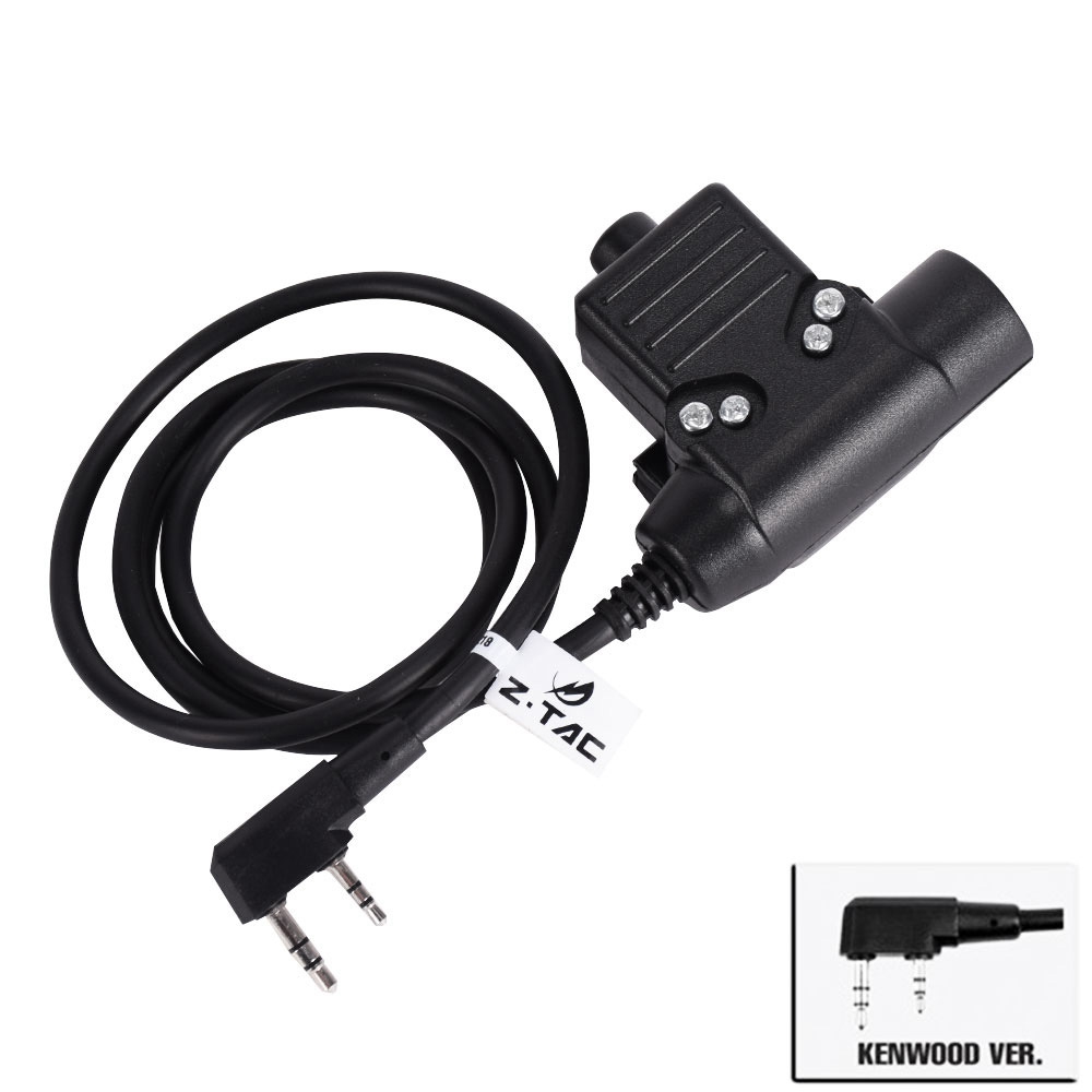 Tactical Headset PTT Hunting Military Airsoft Headset Adapter U94 PTT for Icom Kenwood Midland Motorola Talkabout Mobile Phone