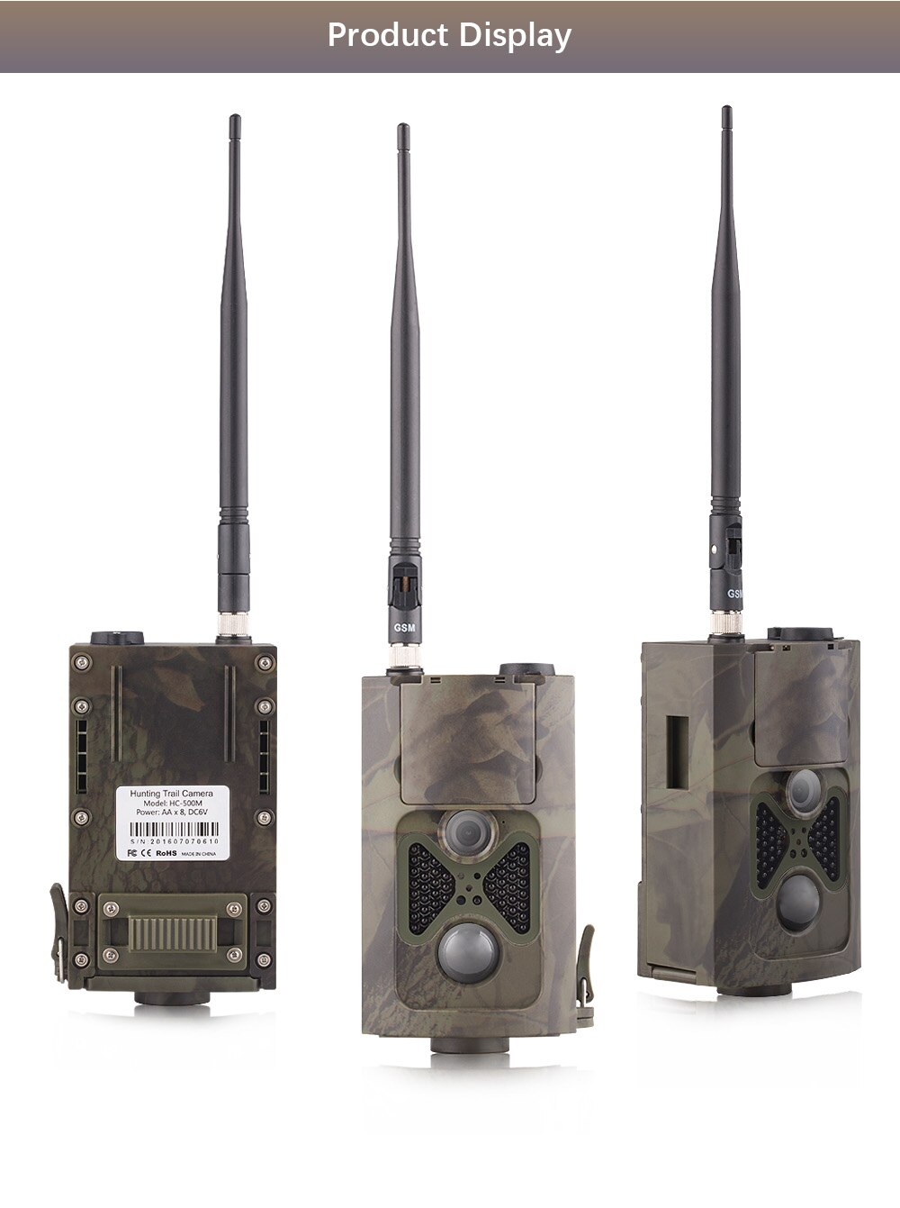 SMTP  2G MMS SMS 16MP Trail Camera Cellular Infrared Night Vision Hunting Camera HC550M Wireless Photo Traps Surveillance