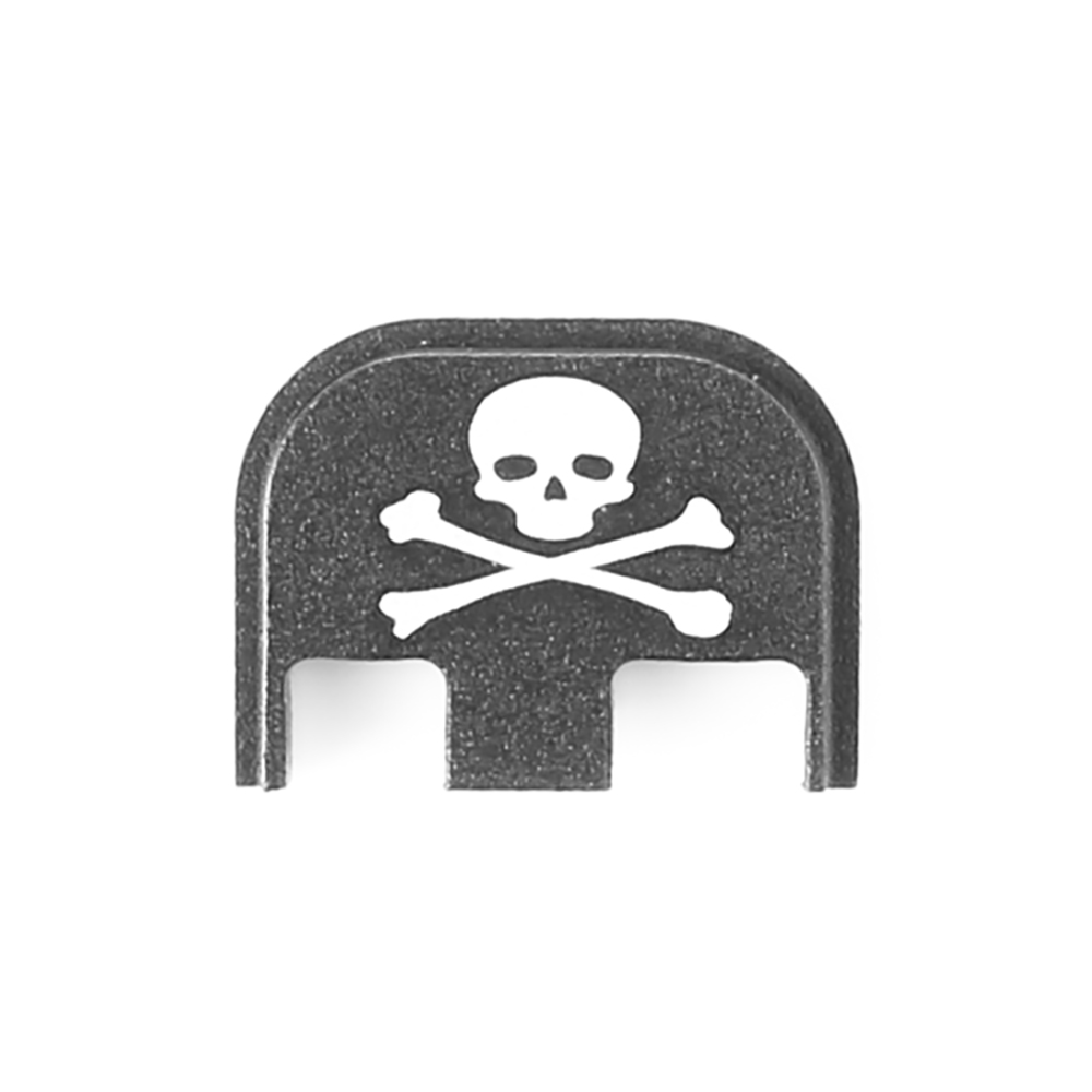 Magorui Rear Cover Slide Back Plate for Glock G17 19 20 21 22 23 24 25 26 40 41 Gen 5 Rear Slide Plate Cover Skull USFlag Cross