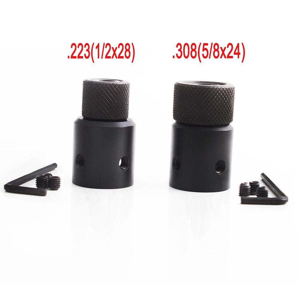 1022 10/22 Barrel End Thread Protector Muzzle Brake Adapter 1/2×28 5/8×24 Combo .223 .308 Compensator