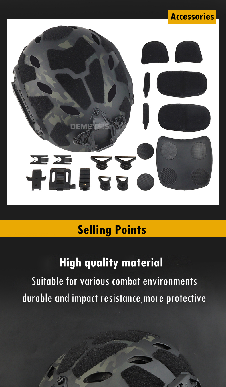 Tactical Fast Helmet Airsoft Military Army CS Game