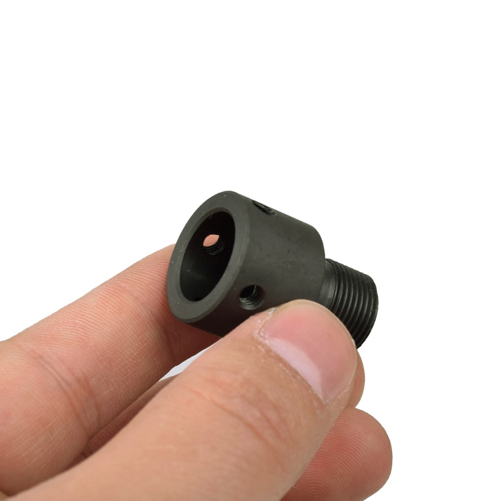 Tactical Steel AR15 M14 Thread Left AK/SKS Muzzle Brake Adapter CKC Sat Like a Native Hole Widened Amoeba m4a1 Hunting