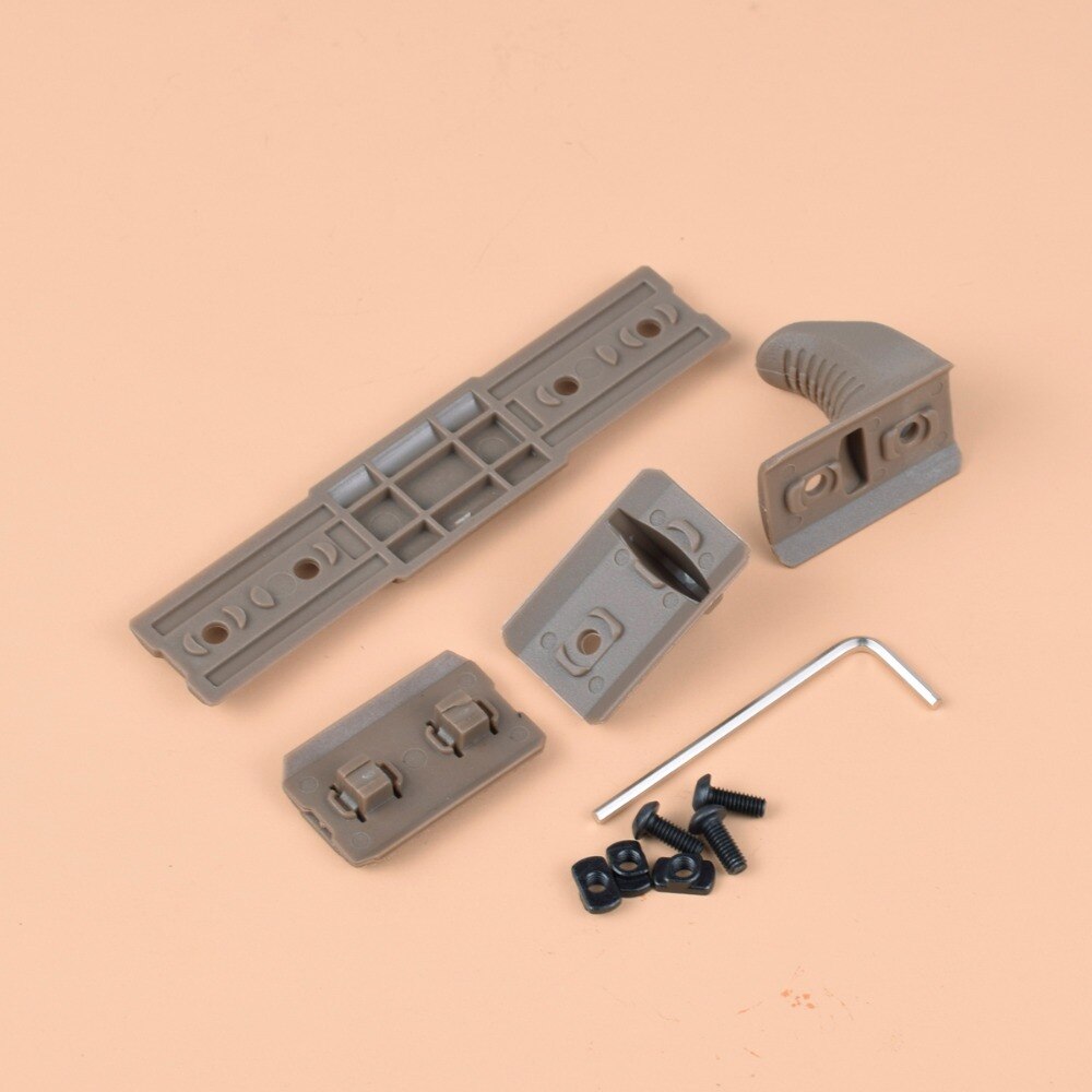 4pcs/pack Airsoft M-Lok Handguard Rail Panel Cover Hand Tool kit fit for M Lok Rail Hunting Acessories