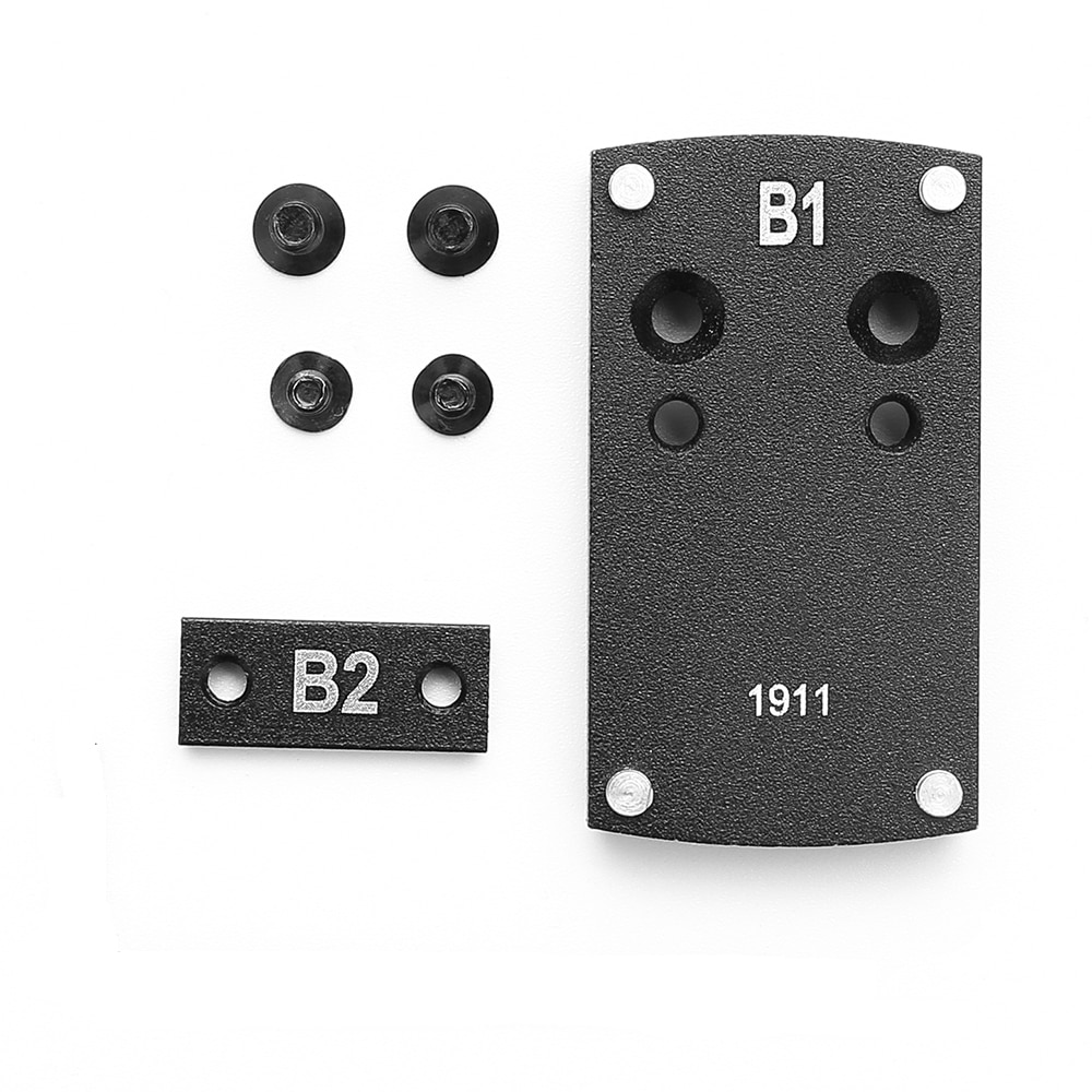Optics Beretta Glock 1911 M&P Pistol Reflex Sight Mount Adapter Plate for Sightmark Burris Vortex Micro Red Dot Scope