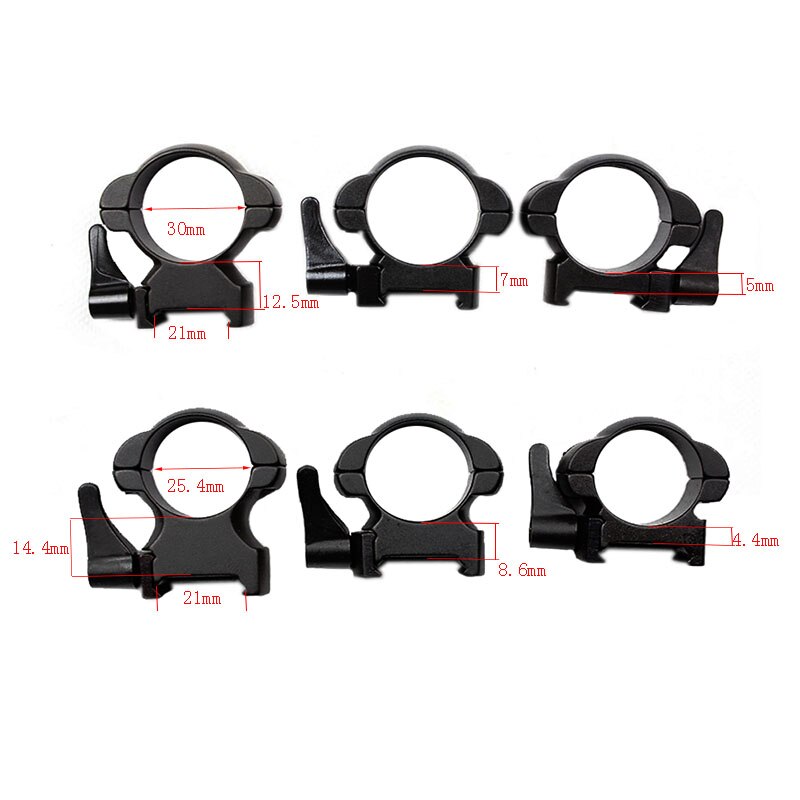 Steel bracket ring mount Diameter In 25.4mm