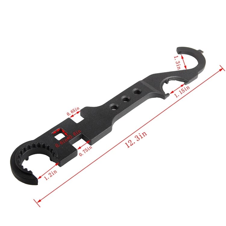 AR-15 M4 M16 Wrench Tool Combo Armorer Spanner Tool Handguard Stock Barrel Remove Multi-function Wrench AR15 Accessories