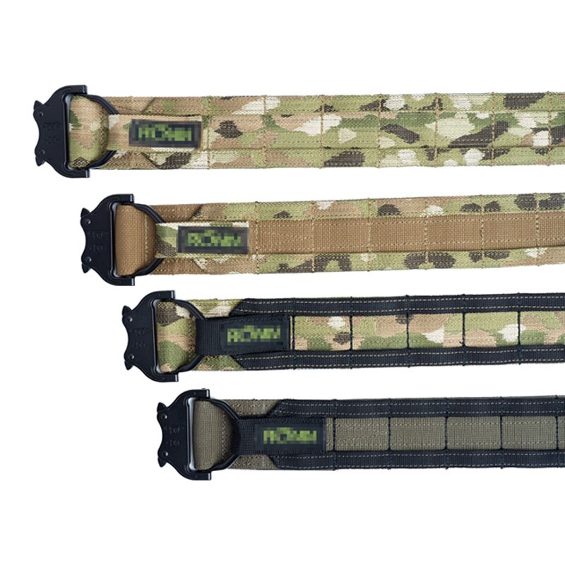 2 inch Black DRing Fighter Belt Tactical Molle Belt Multicam CS Outdoor