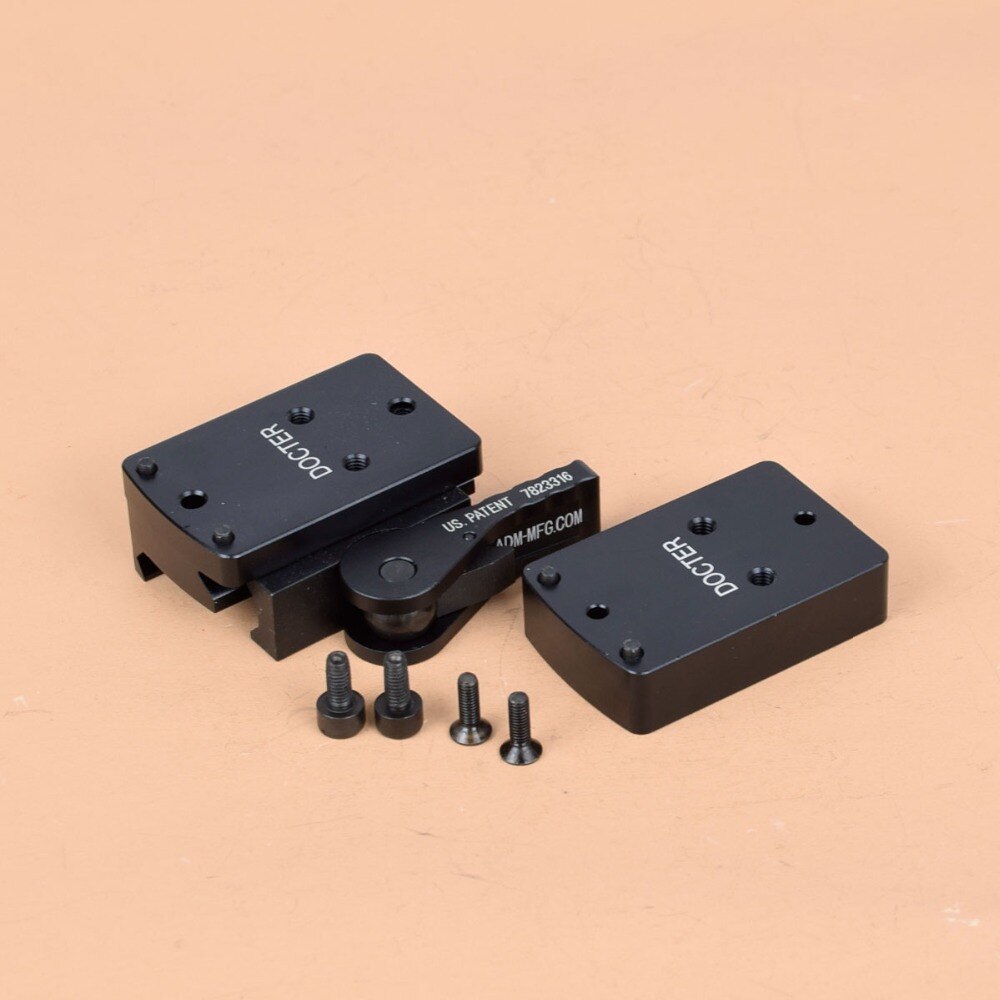 Docter Sight C III Mount Mini Red Dot Sight Mount Full Co-Witness Mount With QD Auto Lock fit 20 Weaver Picatinny Rail