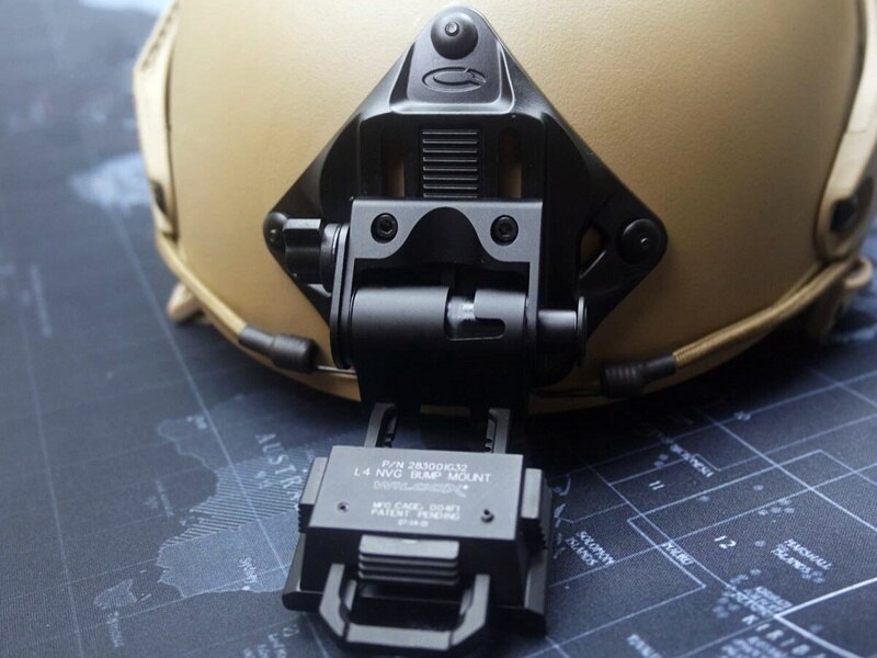 CQC Aluminum L4G19 Airsoft Tactical Helmet NVG Mount Helmet Shroud For Night Vision Goggle AN/PVS-7 14 15 18 21