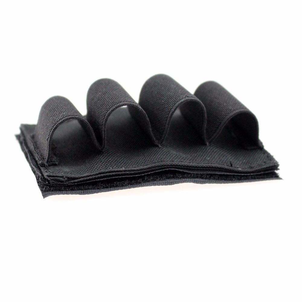 Tactical Buttstock4 Rounds Holder Shotgun Shell Cartridges Bag for 12 Gauge