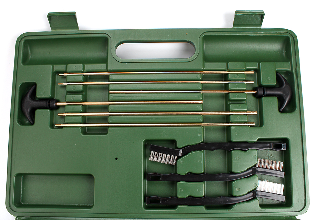 62 PCS Universal Gun Cleaning Tool Kit Set for Weapons Rifle Handgun Cleaner Pistol Pipe Mop Brush Accessories with Carry Case