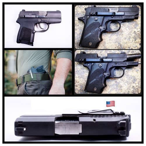 Universal Gun Clip Holster IWB for Semi-Automatic Handguns Ambidextrous Concealed Gun Belt Clip for Right Left Hand