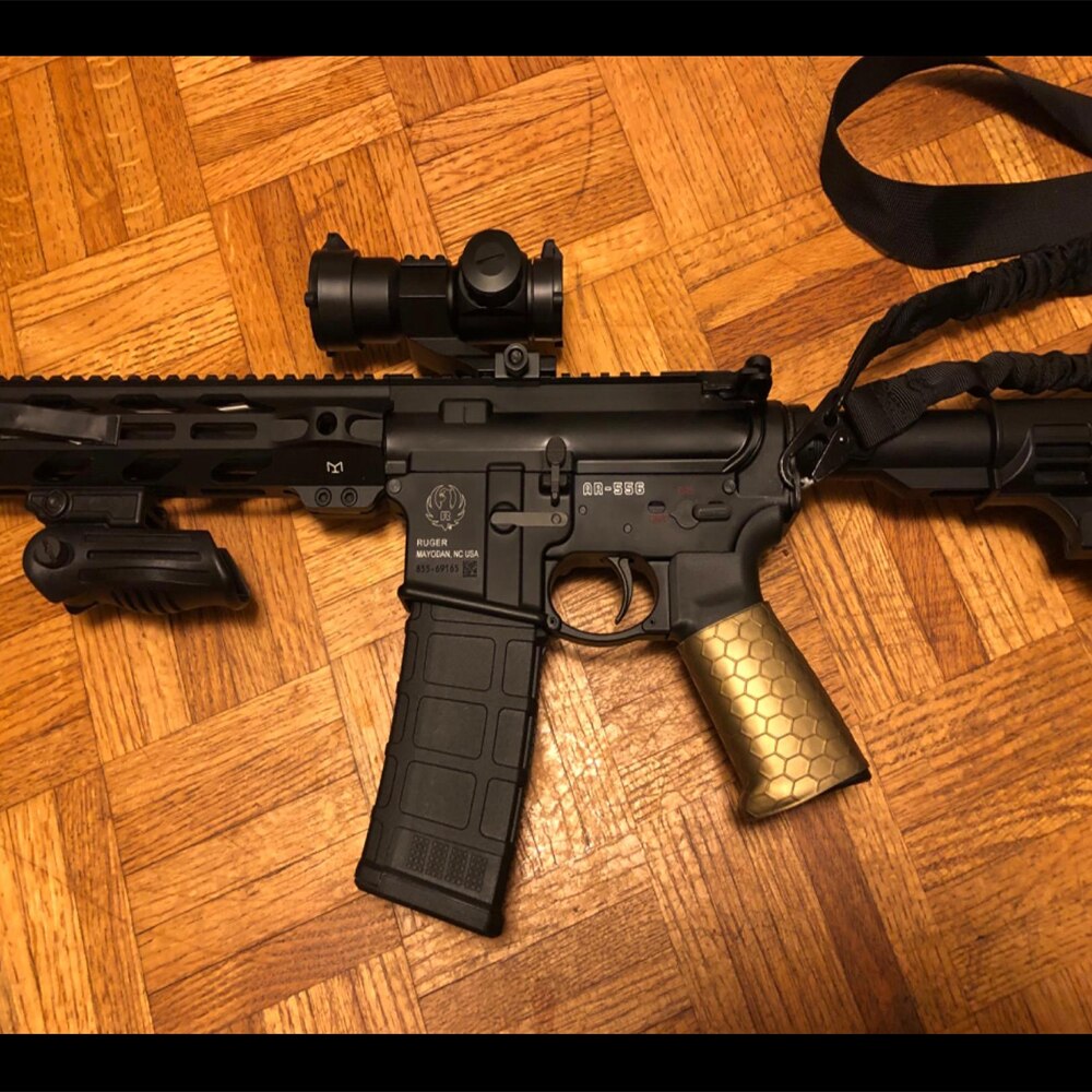 Rubber Grip Cover Covert Clutch Universal Tactical Grip Sleeve with Hex Pattern