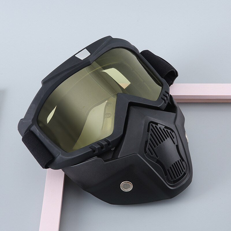 Retro Face Mask Windproof Glasses Off-Road Tactical CS Goggles Motorcycle Off-Road Goggles Riding Mask