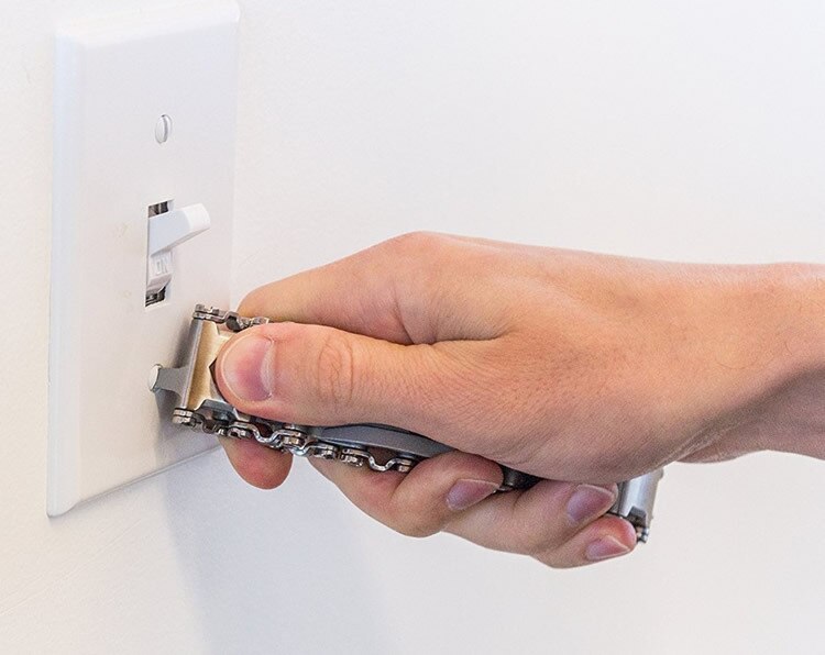 Outdoor Tool Multifunction Tool Bracelet Tread Bracelet Stainless Steel Bolt Driver Tools Kit Wearable Hiking Accessory 29 in 1