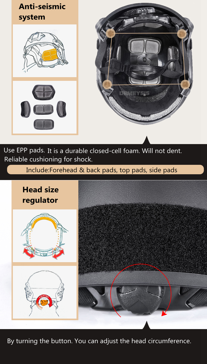 Tactical Helmet FAST MH Type Airsoft Paintball Head Protective Gear Outdoor Sport Cs Game Army Combat Camouflage Helmets