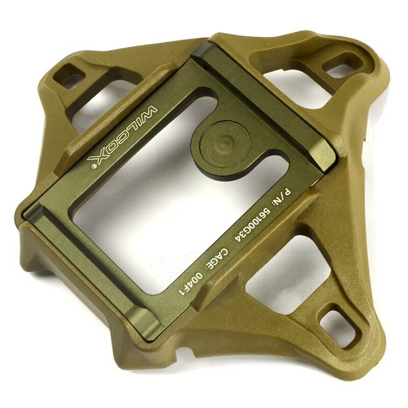 CQC Universal Airsoft Helmet NVG Mount L4 Wilcox style 3 Hole VAS Shroud For ACH MICH PASGT Tactical Helmets