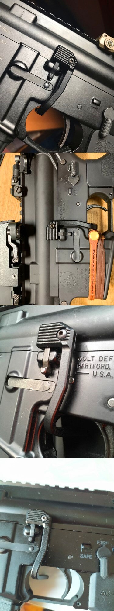 Tactical Enhanced Bad Lever MAP Bolt Catch Extender Release Lever Ambidextrous Mount-On Side Plate For M4/AR15/M16 5.56/223