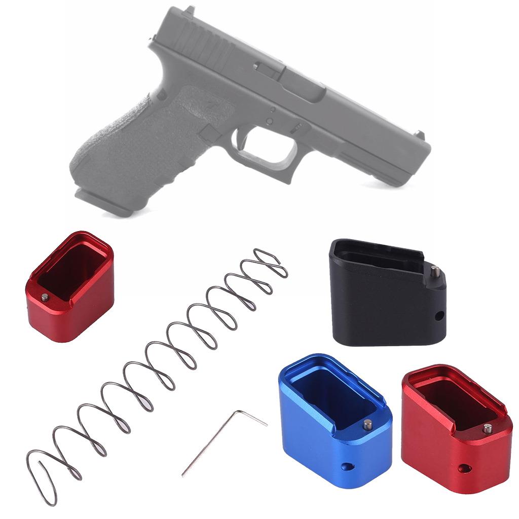 Magazine Base Pad Mag Extension +4/5 Round For Glock 19/23 With +10% Spring