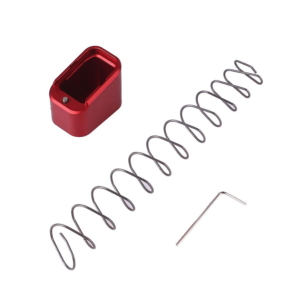 Magazine Base Pad Mag Extension +4/5 Round For Glock 19/23 With +10% Spring