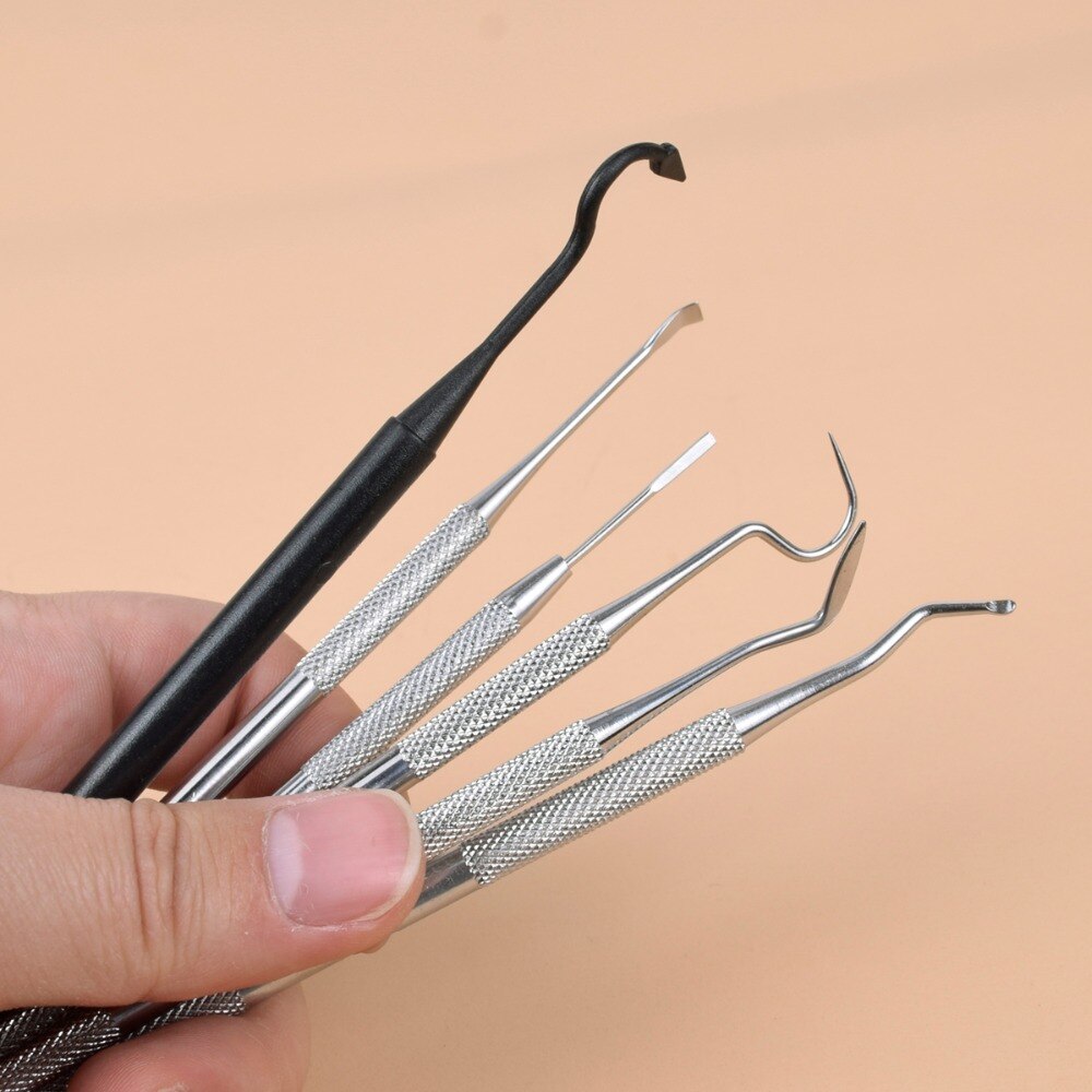 9pcs/Set Gun Cleaning Kit Set Brass Steel Nylon Brush Stainless Steel Nylon Pick Tactical 22LR Rifle Pistol Gun Cleaning Tool