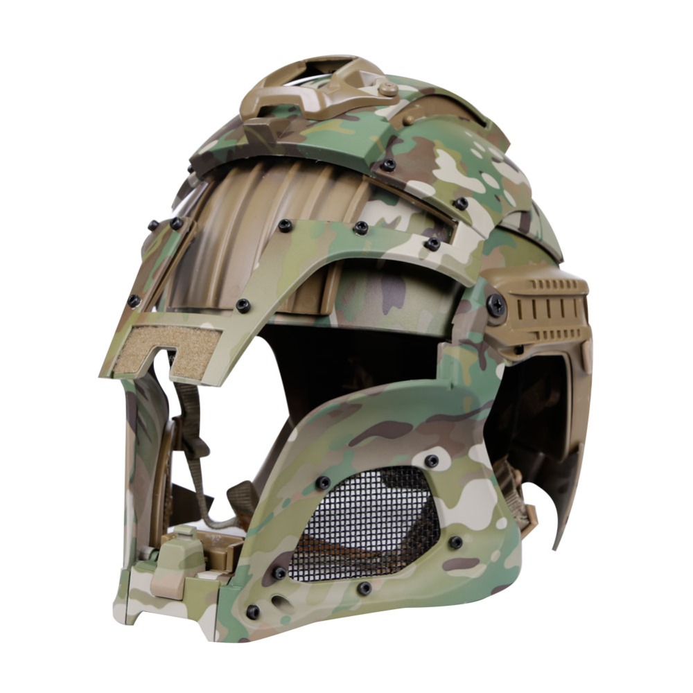 Men Iron Warrior Military Combat Helmets Full-covered Airsoft Paintball