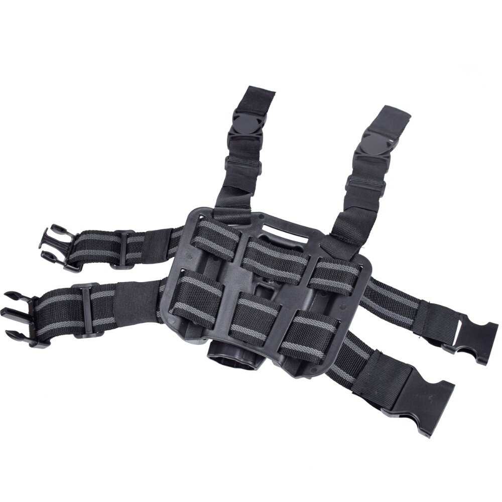 Tactical Colt 1911 Leg Holster CQC Paddle Thigh Belt Drop Pistol Gun Holster Magazine Torch Pouch Military Shooting Holster