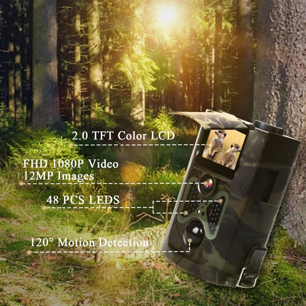 16MP 1080P Wildlife Trail Camera Photo-traps Hunting Wild Camera Wireless Surveillance  Wildcamera HC550A Laser Hunter Tracking