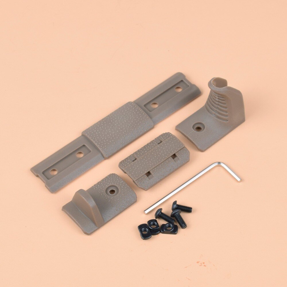 4pcs/pack Airsoft M-Lok Handguard Rail Panel Cover Hand Tool kit fit for M Lok Rail Hunting Acessories