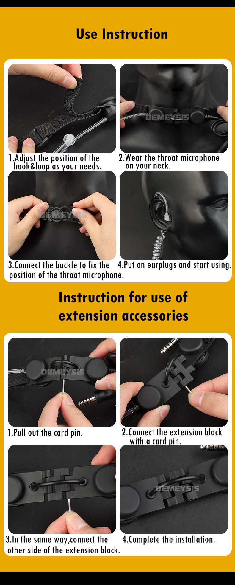 Tactical Throat Microphone Portable Airsoft Paintball CS Sports Radio Mic Neckband Hunting Airsoft Air Tube Microphone Headset