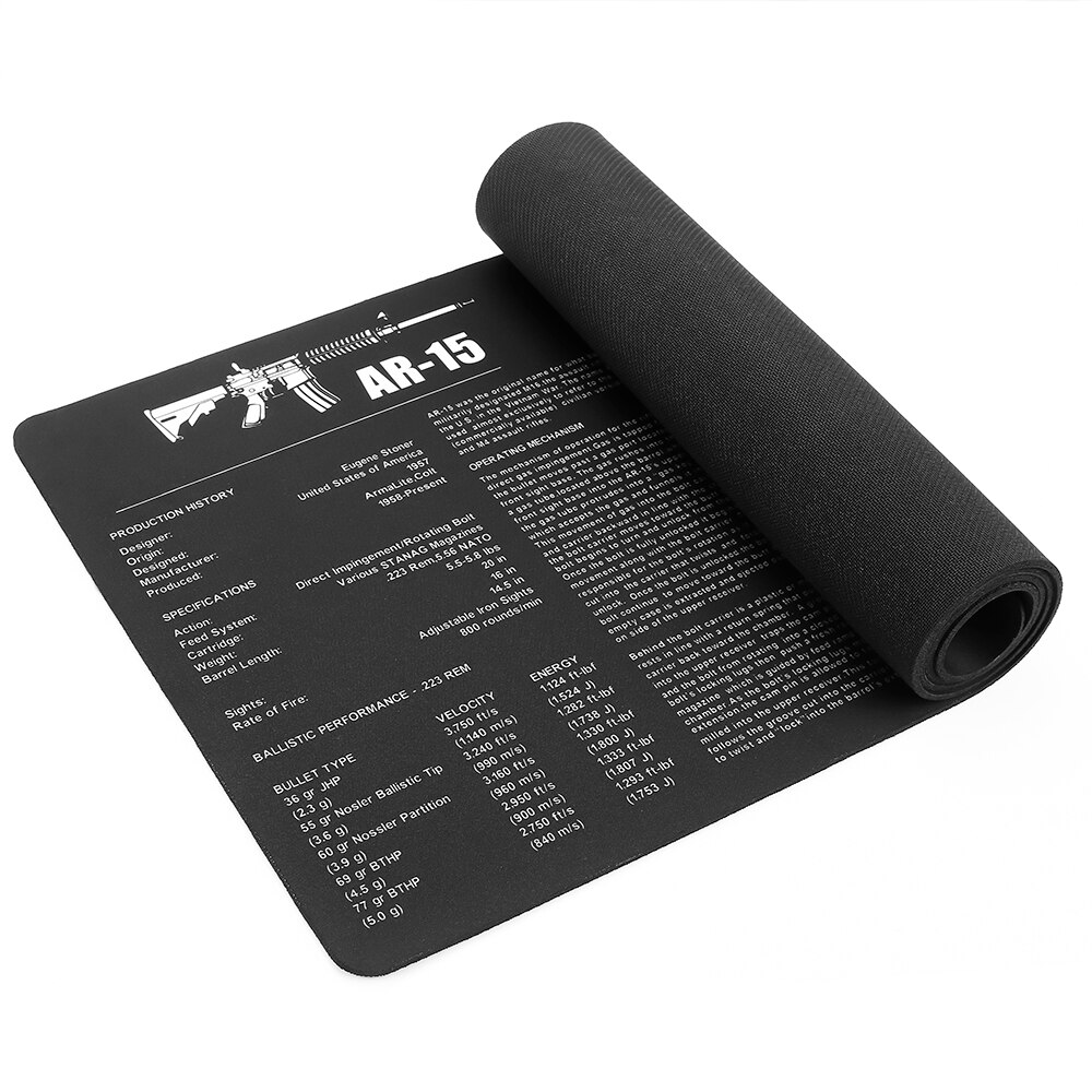 AR-15 AK47 Remington 870 Cleaning Rubber Mat 36″x12″ Gunsmith Armorer with Parts Diagram and Instructions Mouse Pad Mat