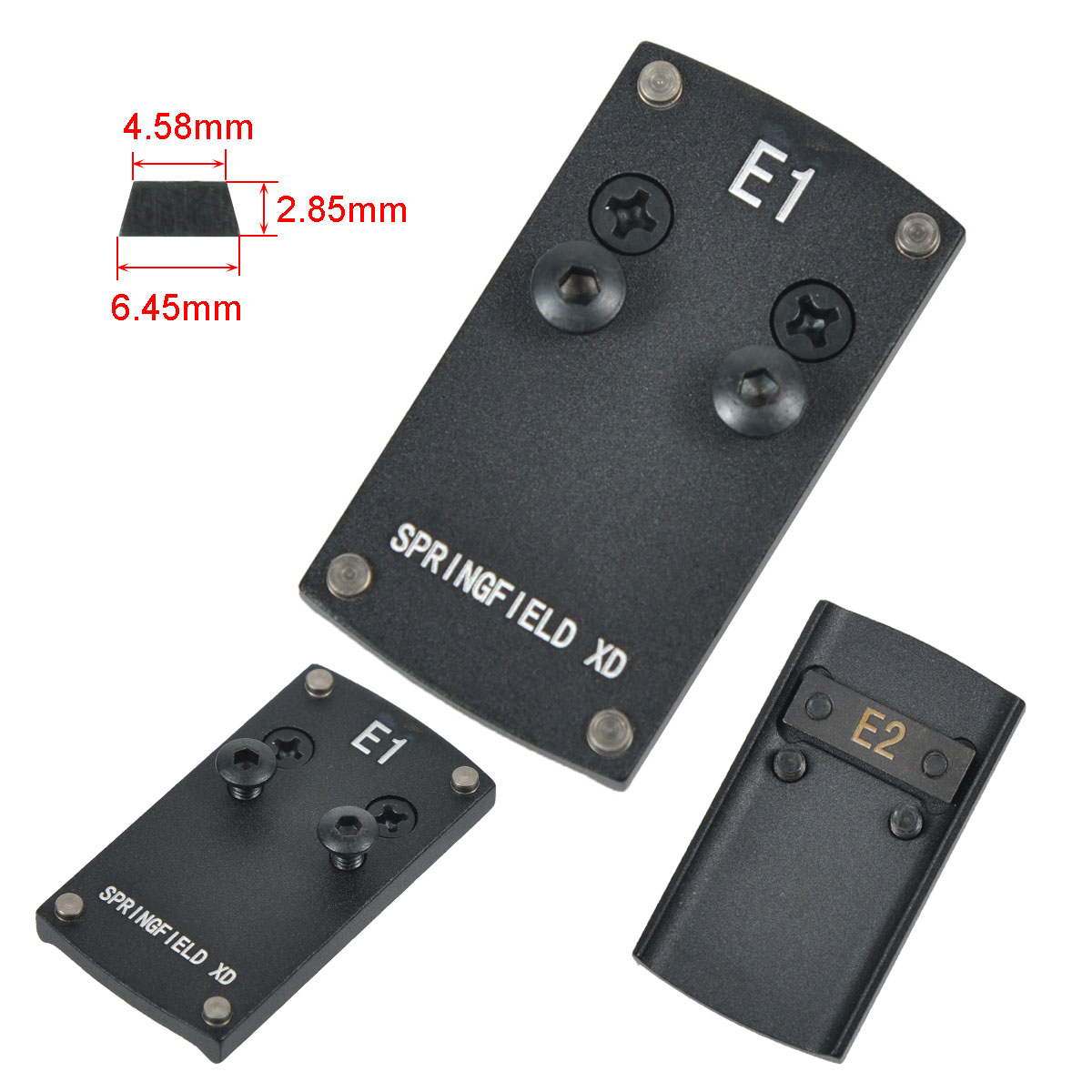 Tactical Venom Pistol Colt 1911 Glock 17 19 20 22 Reflex Sight Mount Plate Adapter for Sightmark Burris Micro Red Dot Scope