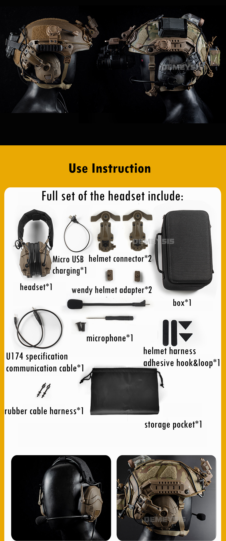 Tactical Bluetooth Headset Sound Pickup Noise Reduction Shooting Wargame Earmuff Airsoft Paintball Headphone Helmet Head Mounted