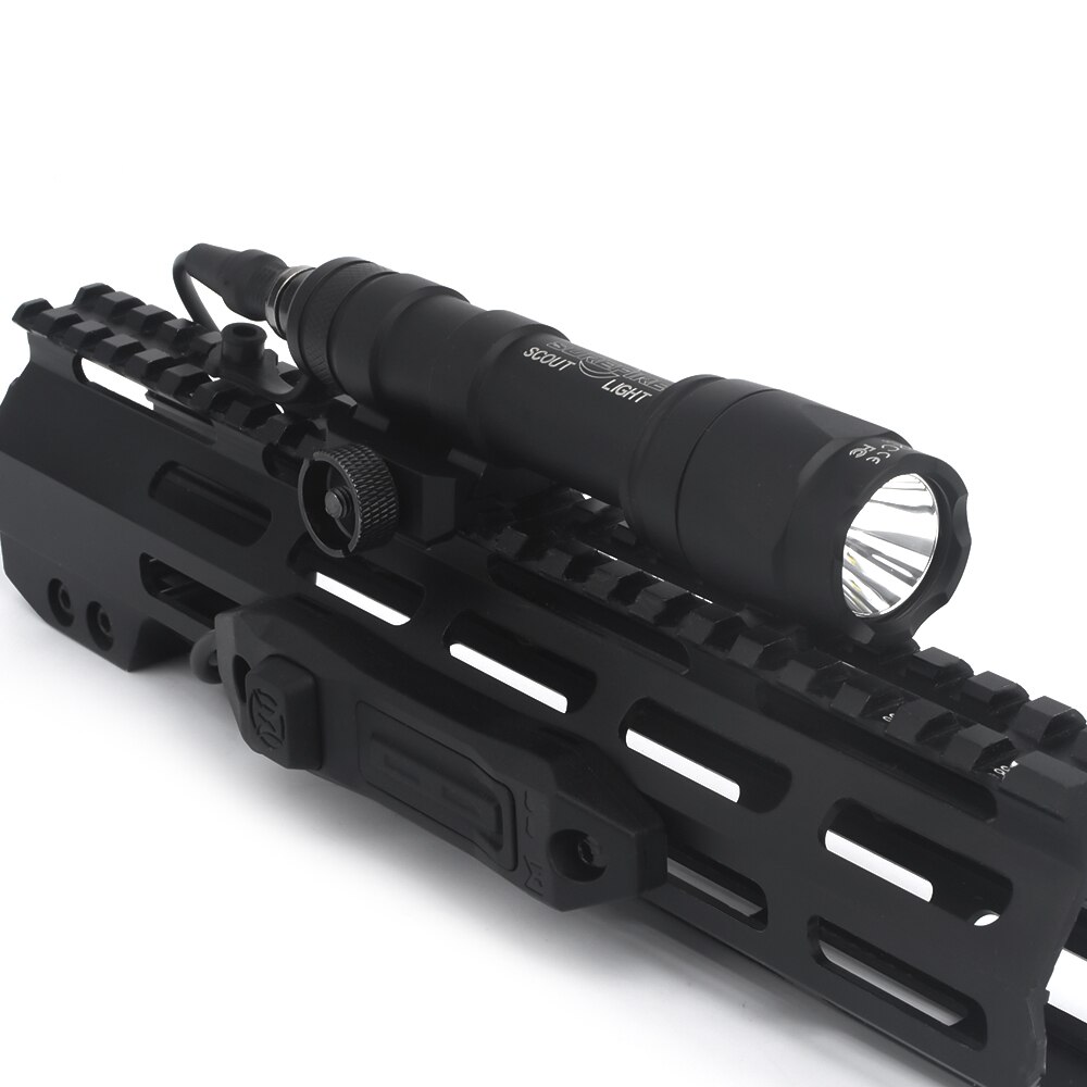 Airsoft Surefir M300 M600 Scout Light Dual Button Tape Switch Hunting Rifle Augmented Switch for Keymod M-lok Picatinny
