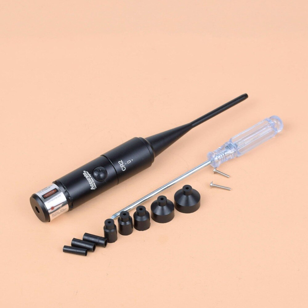 Hunting Green Red Laser Boresighter Kits Green Red Dot Bore Sight with On Off Switch for .22 to .50 Caliber Riflescope