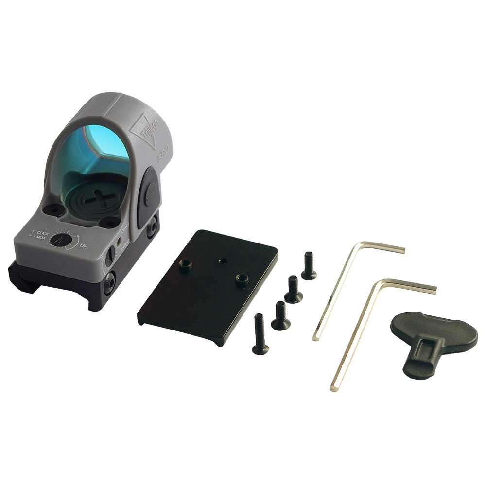 Magorui Colorful RMR SRO Red Dot Sight Collimator Glock / Rifle Reflex Sight Scope fit 20mm Weaver Rail For Hunting Rifle