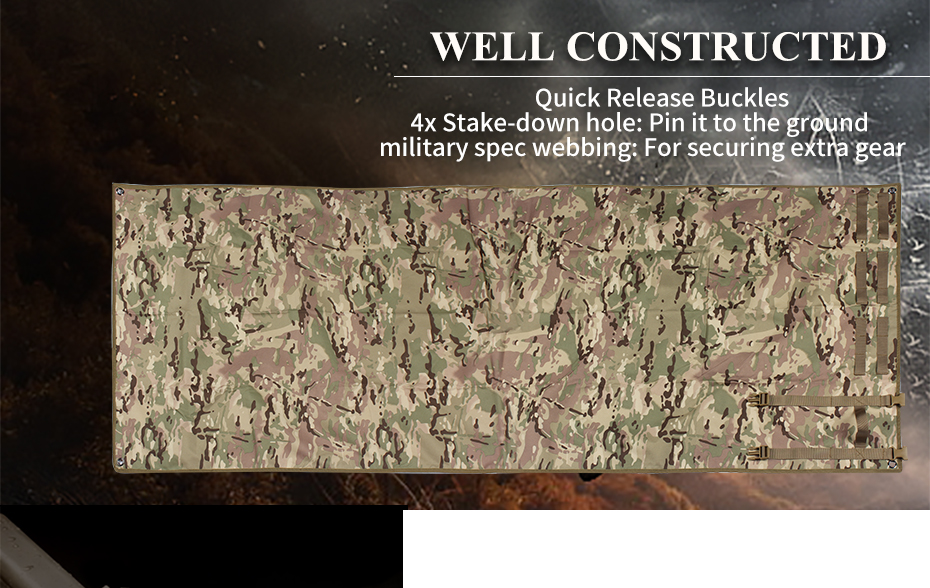 Tactical Shooting Mat Roll Up Camping Mat 1000D Nylon Non-slip Waterproof Picnicn Blanket Hunting Accessories Rifle Cleaning Mat