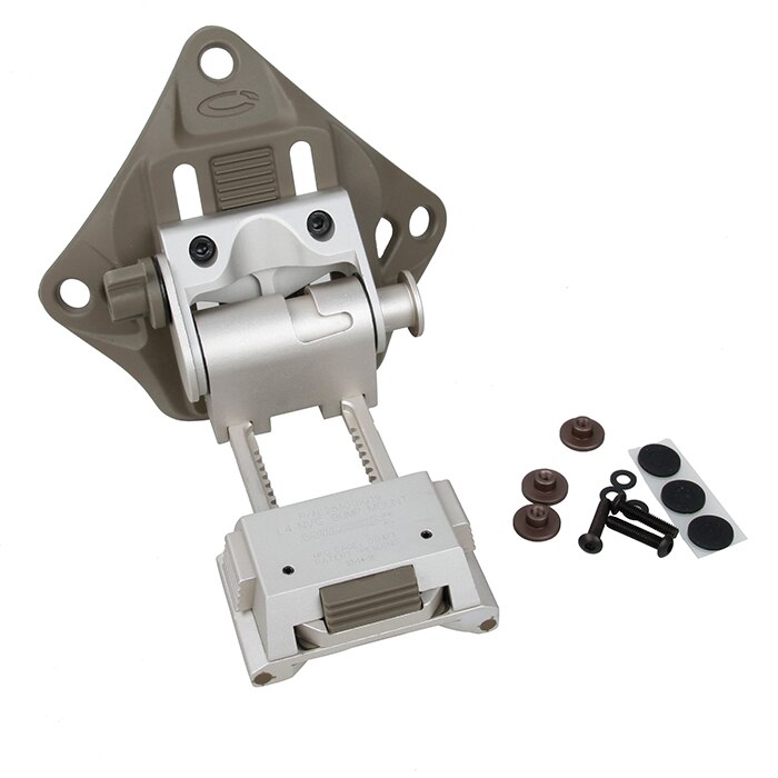 CQC Aluminum L4G19 Airsoft Tactical Helmet NVG Mount Helmet Shroud For Night Vision Goggle AN/PVS-7 14 15 18 21