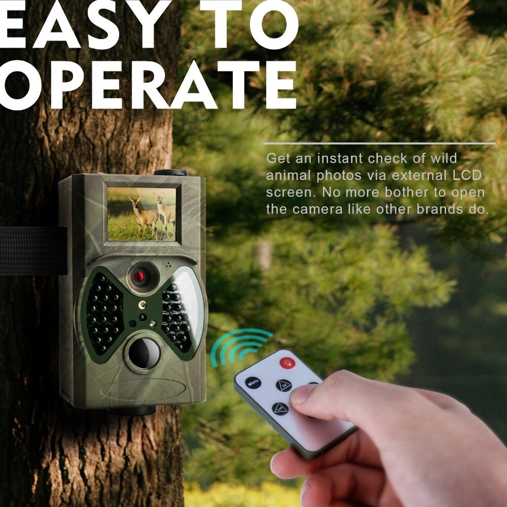 Hunting Trail Camera 16MP 1080P Night Vision Photo Traps Wildlife  Cameras Digital Infrared Cams  HC300A