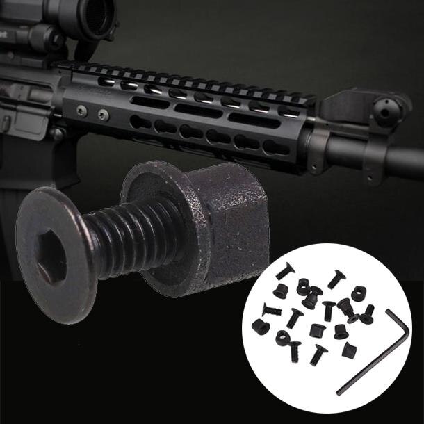 10 Pack KeyMod Screw and Nut Replacement Set for Keymod Rail Sections