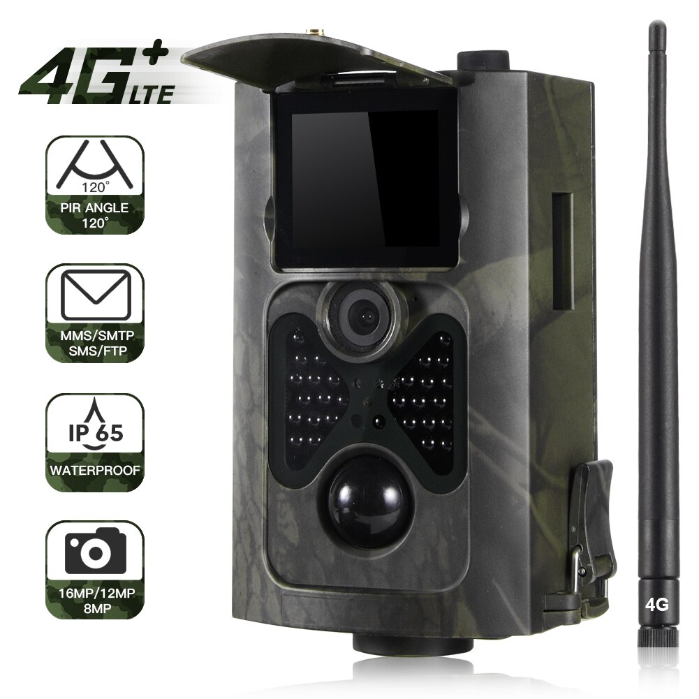 FTP SMTP Email 4G MMS SMS Trail Camera Hunting Wildlife Cameras Cellular Mobile Wireless Wild 16MP 1080P Night Vision HC550LTE