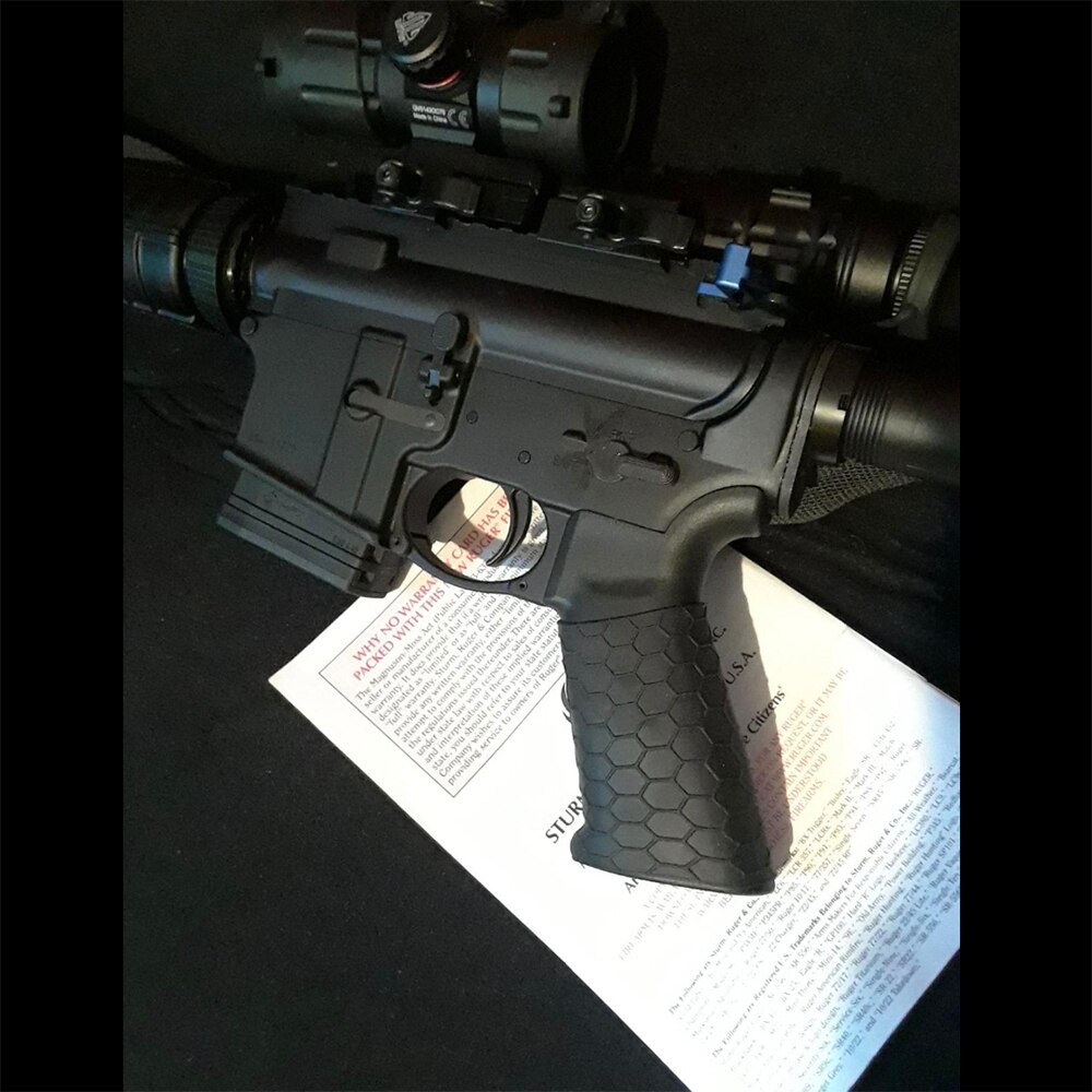 Rubber Grip Cover Covert Clutch Universal Tactical Grip Sleeve with Hex Pattern