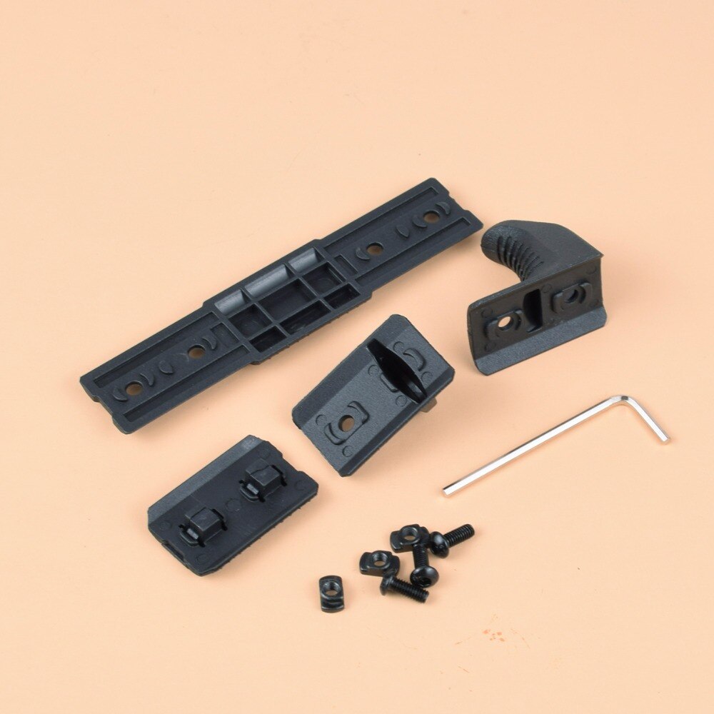 4pcs/pack Airsoft M-Lok Handguard Rail Panel Cover Hand Tool kit fit for M Lok Rail Hunting Acessories