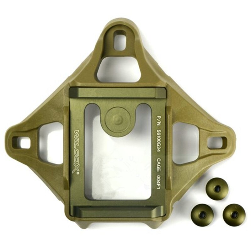 CQC Universal Airsoft Helmet NVG Mount L4 Wilcox style 3 Hole VAS Shroud For ACH MICH PASGT Tactical Helmets