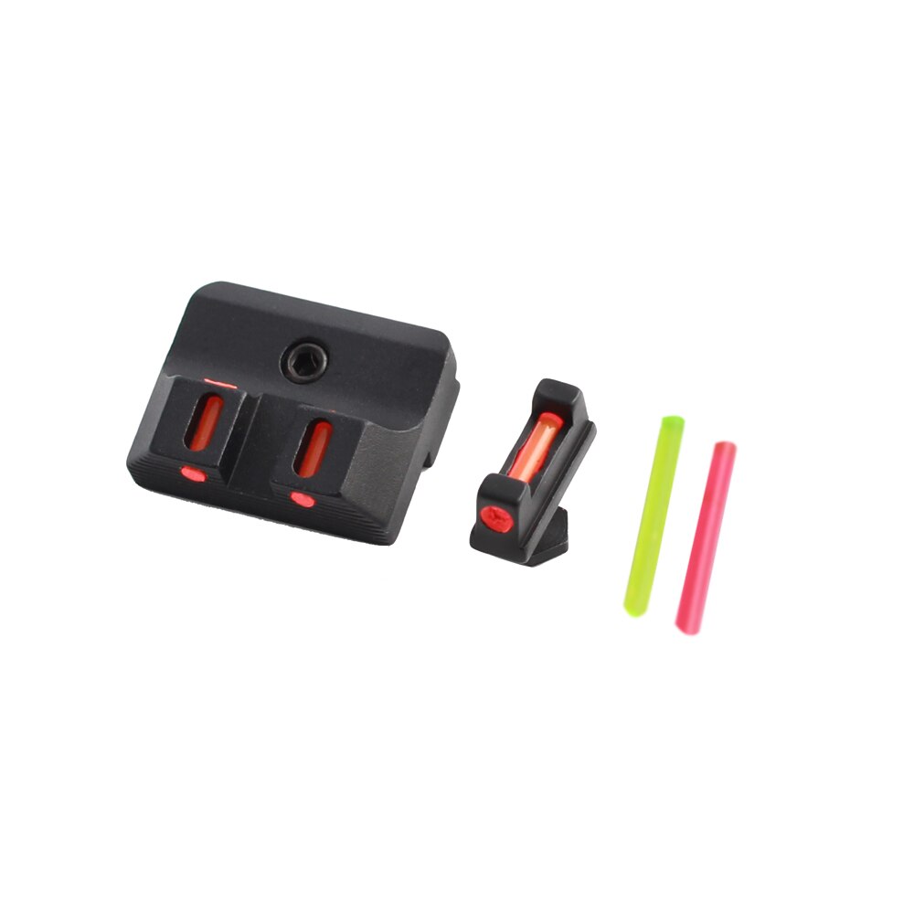 Fiber Optic Front and Rear Sight Handgun Glock Sights