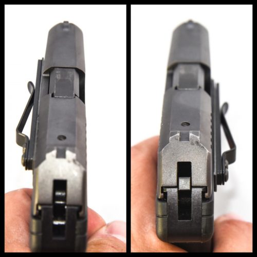 Universal Gun Clip Holster IWB for Semi-Automatic Handguns Ambidextrous Concealed Gun Belt Clip for Right Left Hand