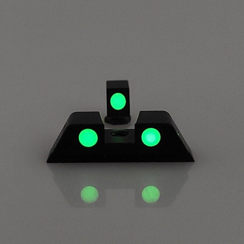 Hunting Accessory Pistol Handgun Glow in the Dark Night Sights Front and  fluorescence Rear Sight Set For Glock