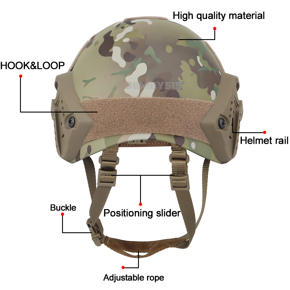 MH Type Paintball CS Game Sports Army Combat Wargame Protective Helmet