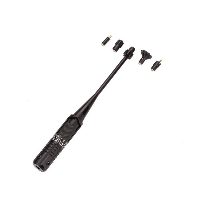 Red laser calibrator, sighting device, zero reset device, laser targeting device set sighting device